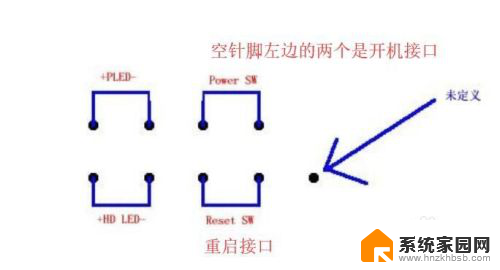 电脑主板开机针脚图片 电脑主板哪两根线短接开机