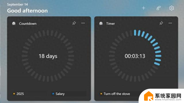 微软Win11预览版迎来新小组件：定时器和倒数日功能介绍