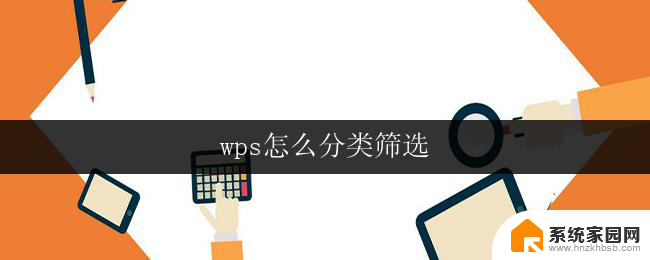 wps怎么分类筛选 wps分类筛选教程