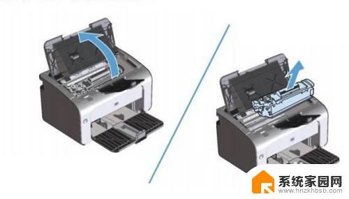 惠普p1106打印机怎么换墨盒视频 惠普p1106打印机如何加墨